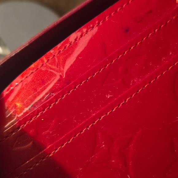 Louis Vuitton Red Vernis Patent Leather Snap Continental Wallet - Picture 5 of 11